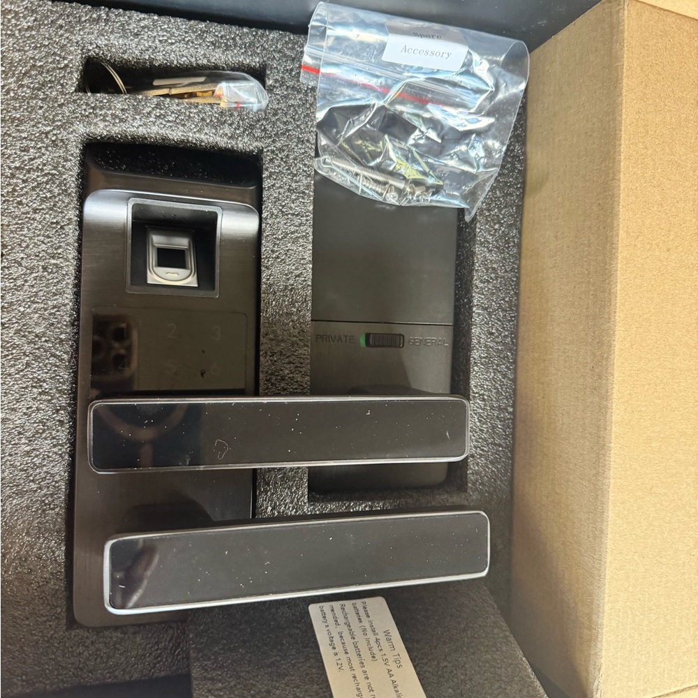 Smart Door Lock with Keyless Entry - Black - Picture 3 of 8